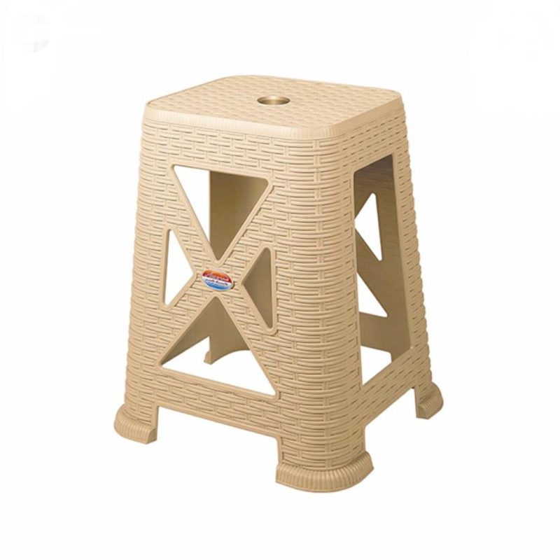 چهارپایه پلاستیکی حصیری