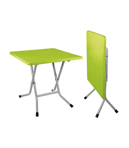 میز پلاستیکی پایه فلزی تاشو چهارنفره کد 222
