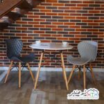 میز ناهارخوری فایبر زین اسبی
