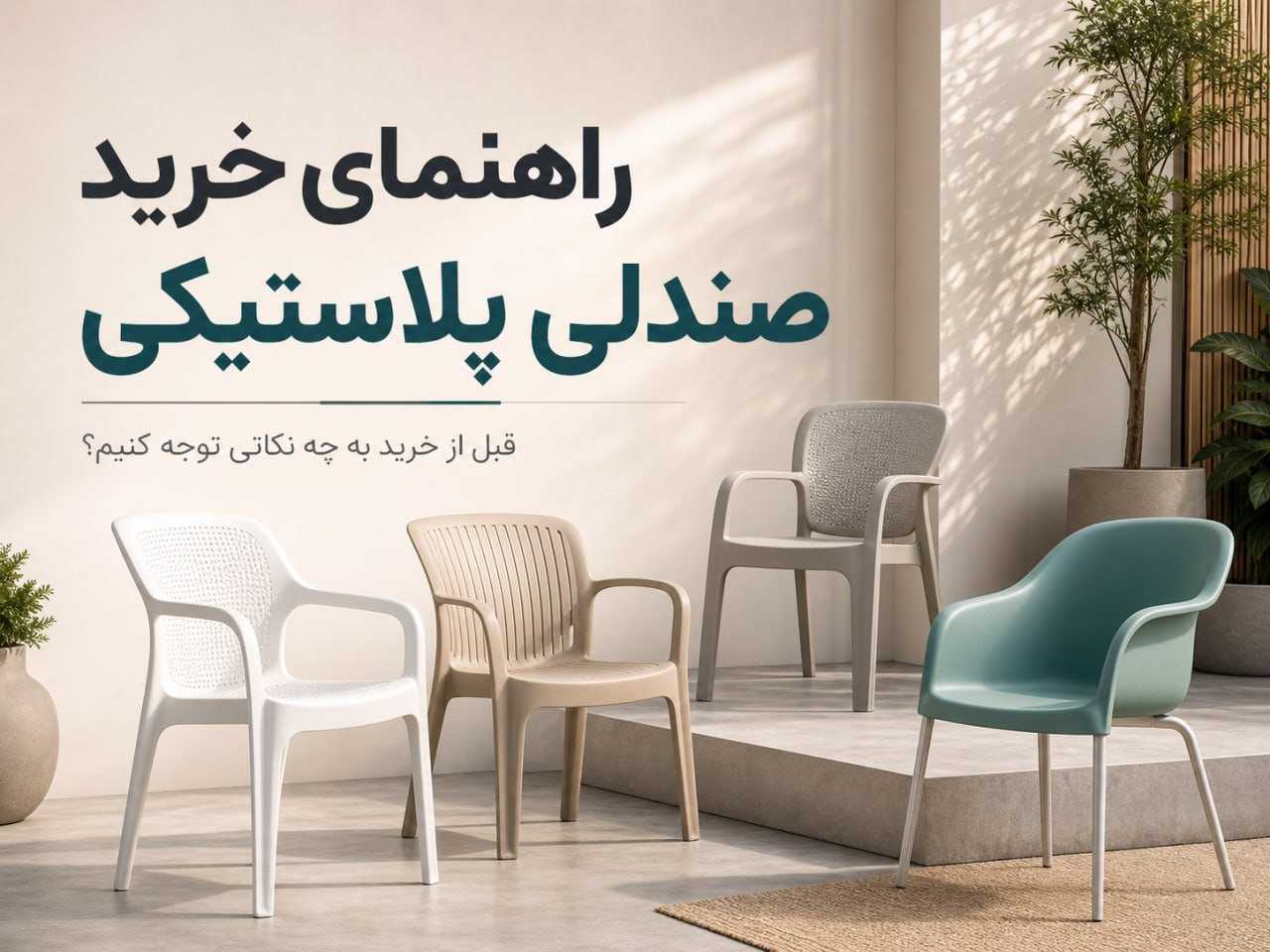 راهنمای خرید صندلی پلاستیکی؛ قبل از خرید به چه نکاتی توجه کنیم