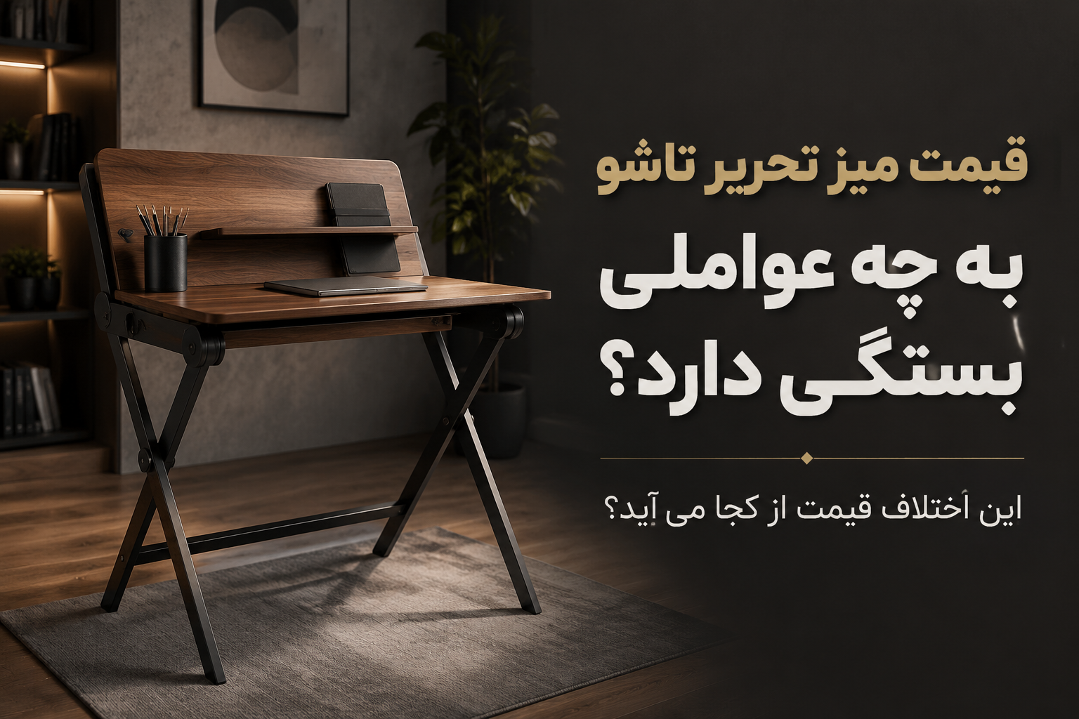قیمت میز تحریر تاشو به چه عواملی بستگی دارد