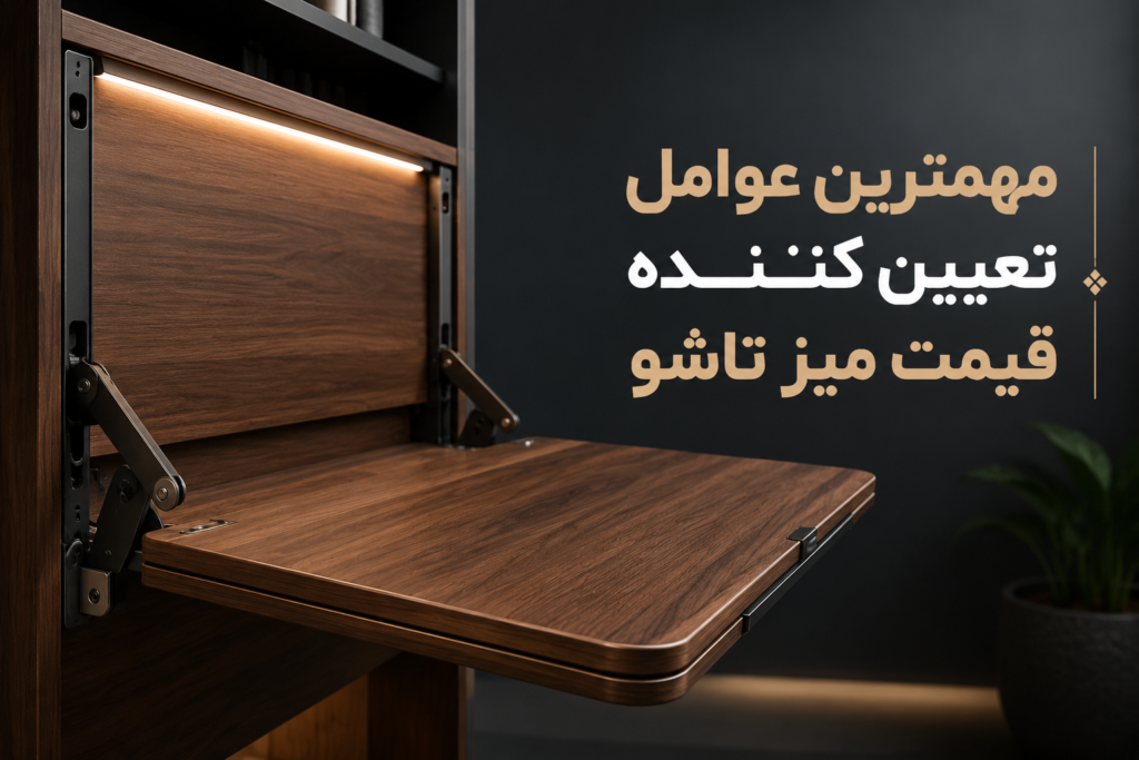 مهمترین عوامل تعیین کننده قیمت میز تاشو